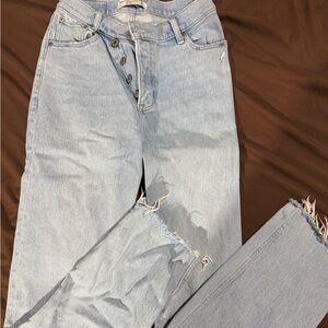 Abercrombie Light Blue Distressed Women's Jeans